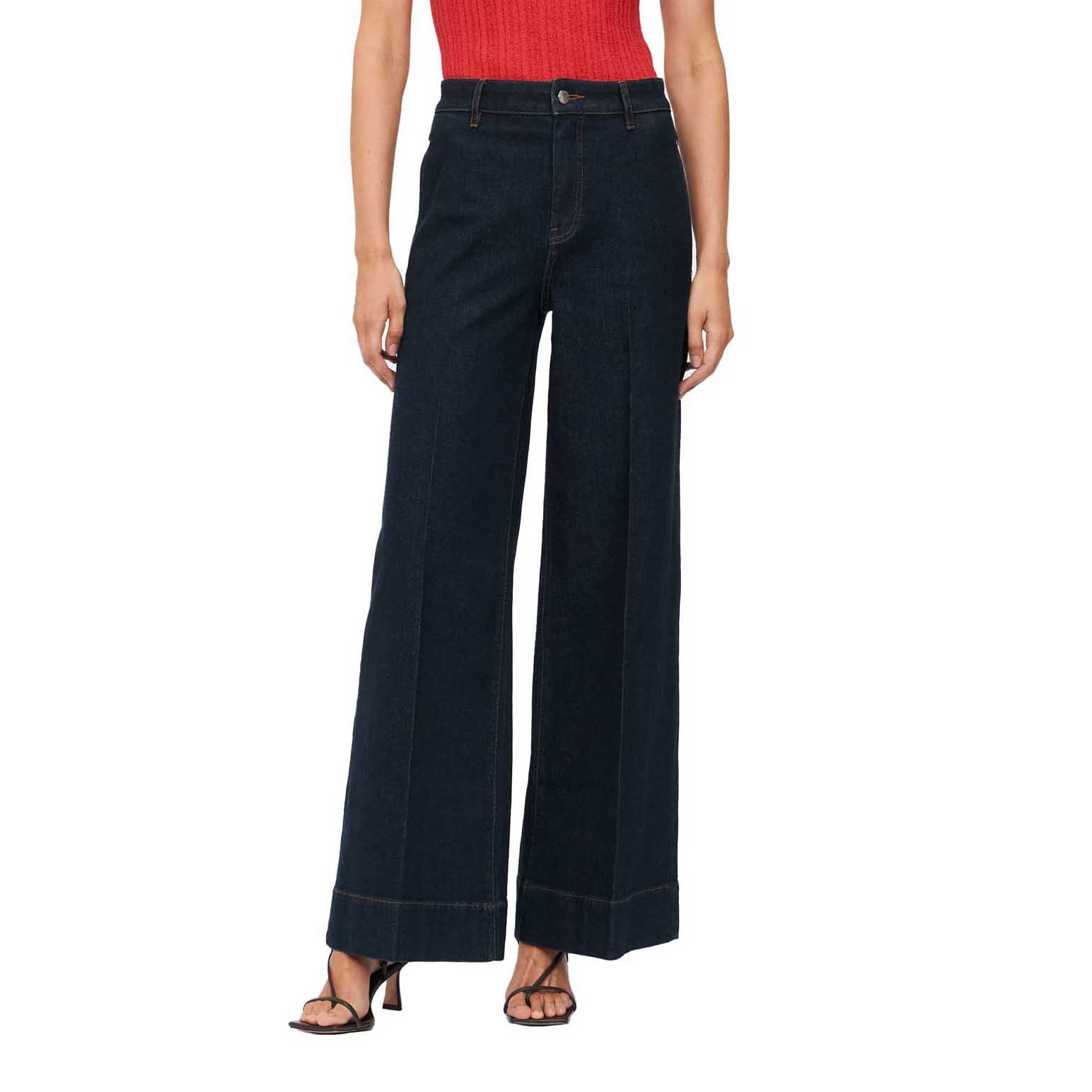 Veronika Maine Indigo Denim Wide Leg Jean